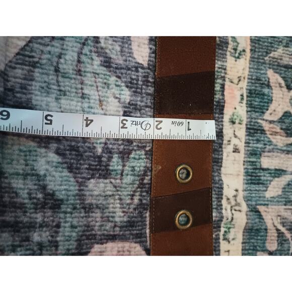 Vtg Yves Saint Laurent Patchwork Suede Split Cowhide Chunky Statement Belt Boho main image 16